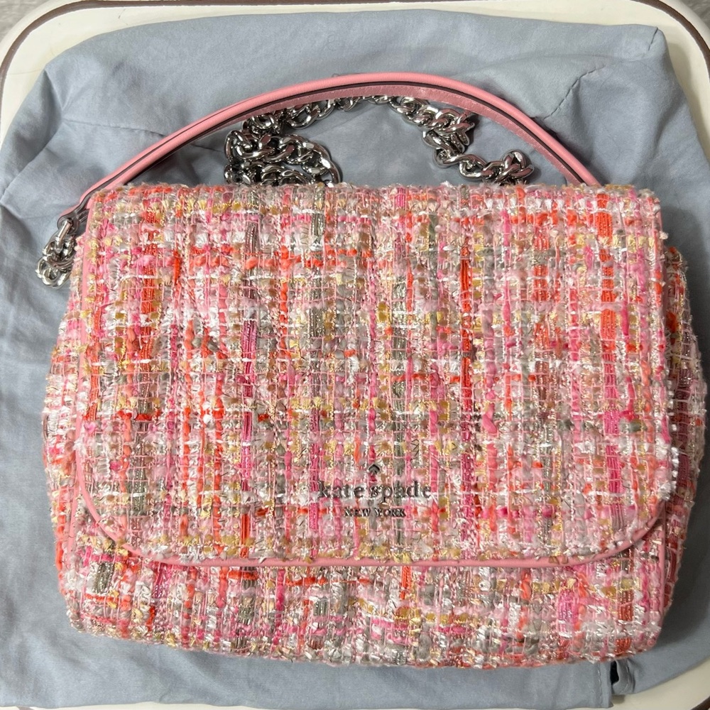 Kate Spade New York Briar Lane Quilted Tweed Emelyn Crossbody